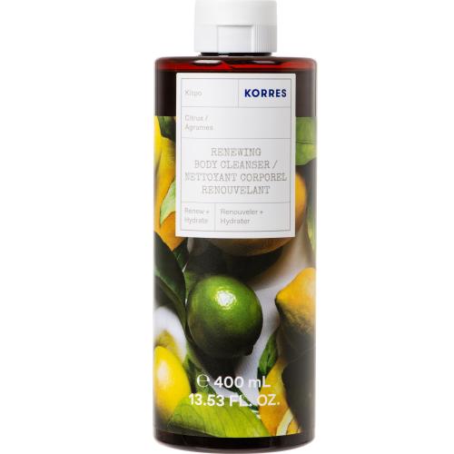 Korres Renewing Body Cleanser Citrus Shower Gel Αναζωογονητικό, Ενυδατικό Αφρόλουτρο με Άρωμα Εσπεριδοειδών 400ml
